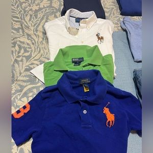 Boys Size 7 - Ralph Lauren lot - polos, button down and sweat pants